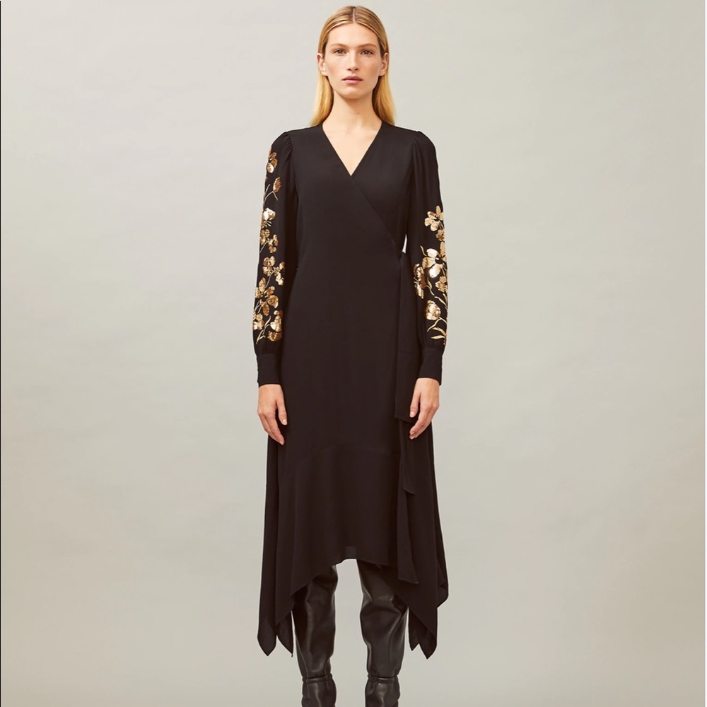 NWT TORY BURCH Wrap Embroidered Dress▪️
